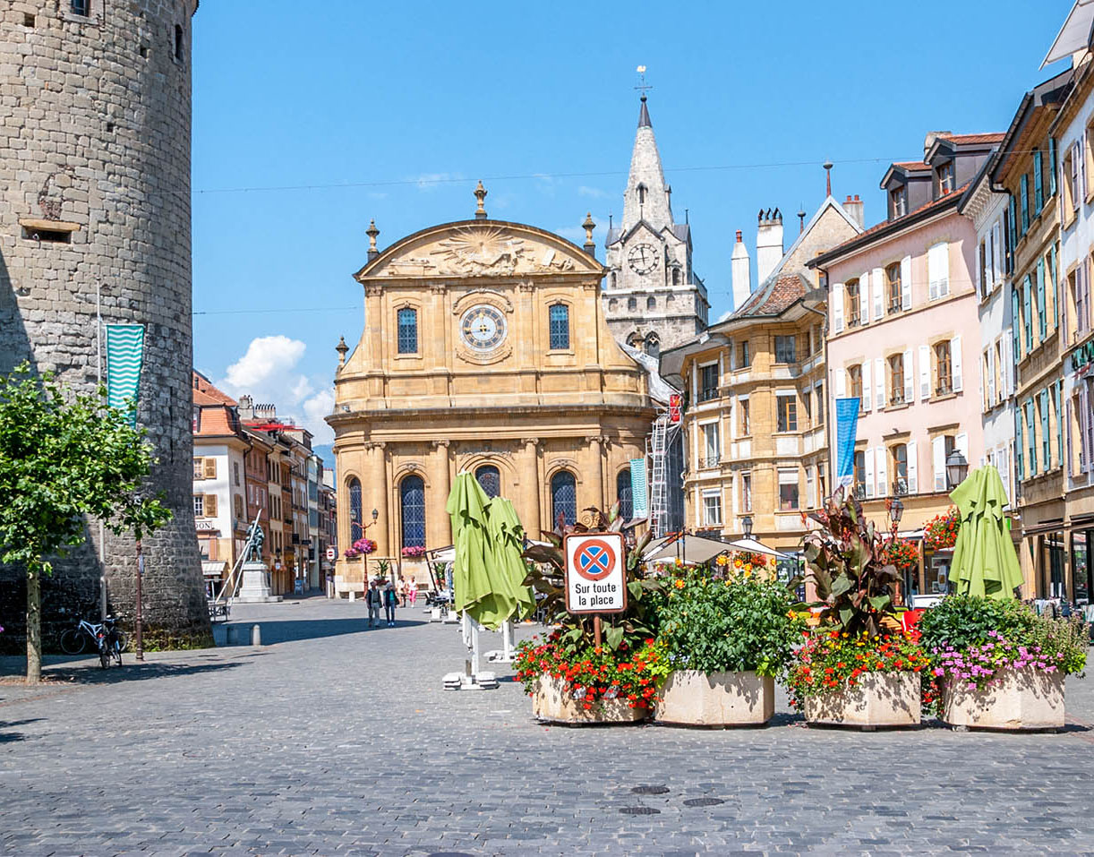 Place Pestalozzi d'Yverdon-les-Bains